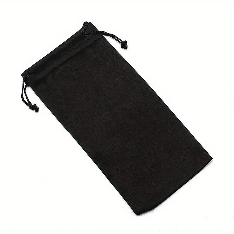1pc Glasses Bag Protective Sleeve Bag Mirror Cloth Sunglasses Bag For Men