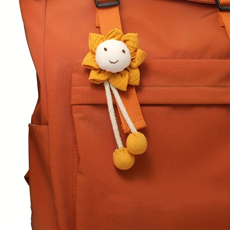 Happy Face Sunflower Pin Bag Accessories for Girls
