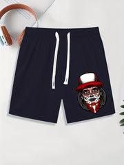 Men's Totem Beauty Graphic Shorts Casual Drawstring Shorts For Summer