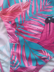 Women's Floral Print One Piece Swimsuit