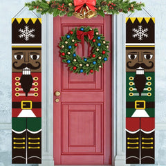 Life Size Nutcracker Outdoor Xmas Decor Soldier Model Banners