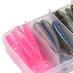 50pcs Soft Fishing Lure 50pcs Paddle Tail Swimbaits