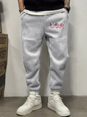Pattern Printed Men s Trousers With Pockets Active Sweatpants