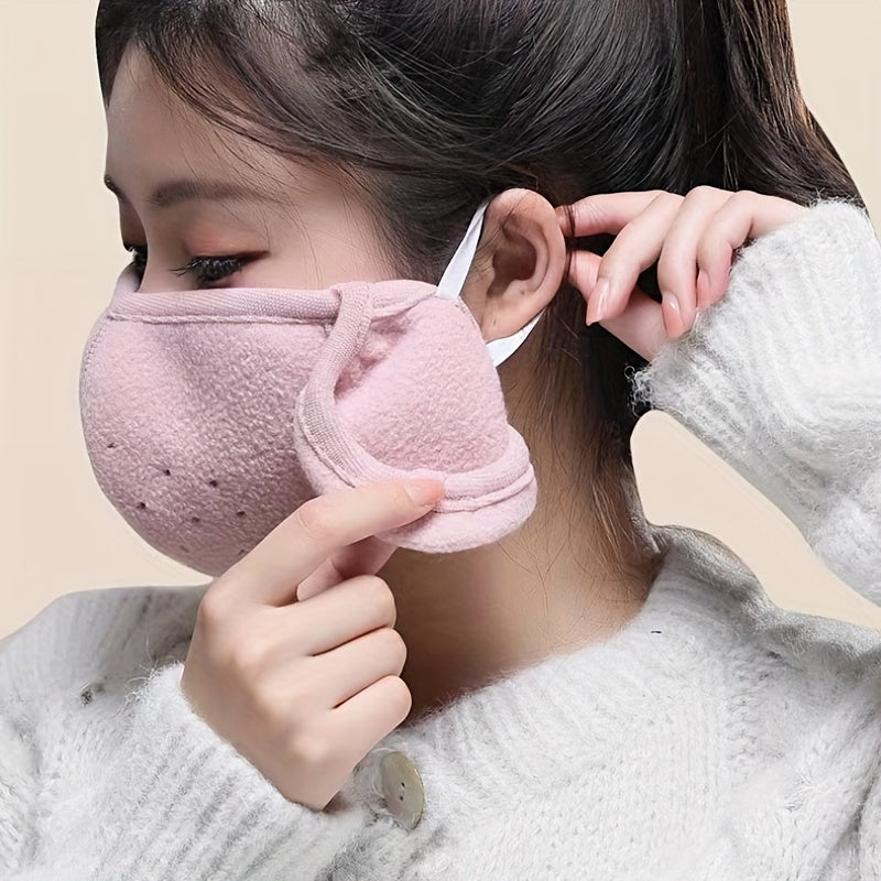 2026 Winter Breathable Mask & Ear Muffs Windproof Reusable for Outdoor Sports