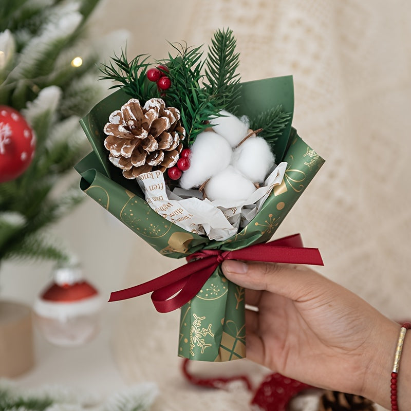 Christmas Pinecone Bouquet for Women
