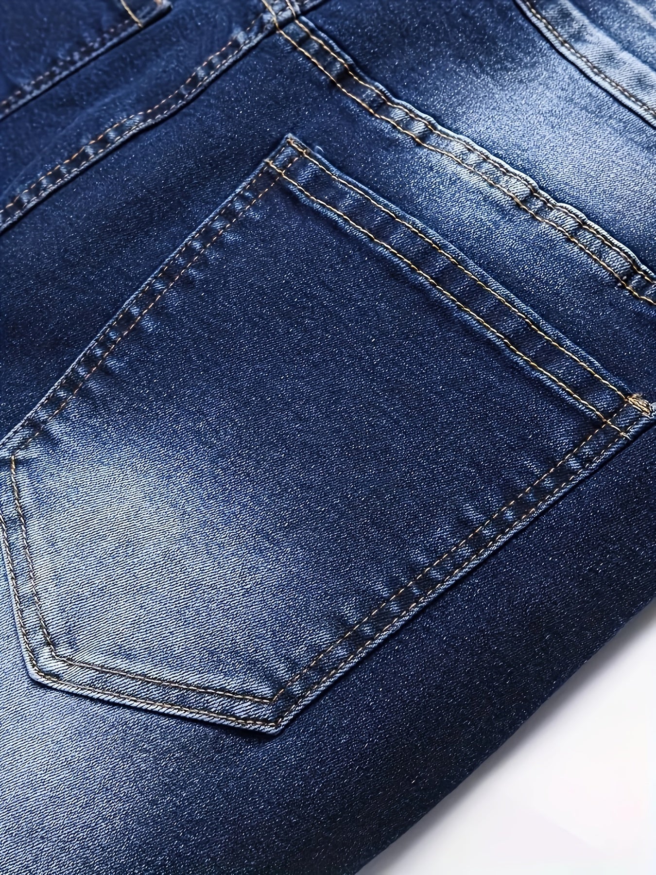 Men's Slim Fit Ripped Jeans Casual Street Style Distressed Denim Pants