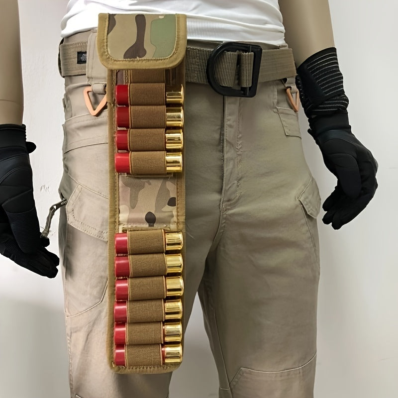 12GA Outdoor Ammo Bag Molle Attachment 16 Shells Button Holder