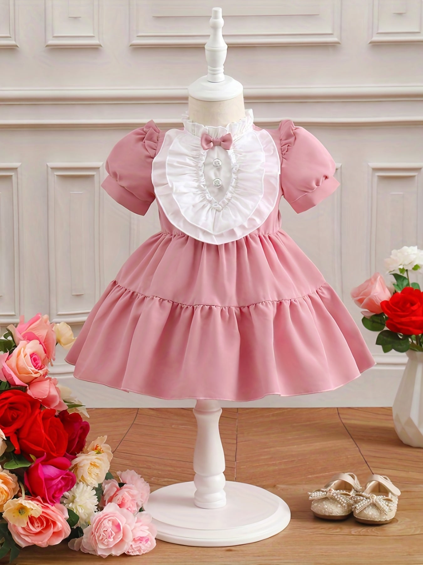Baby Girl Palace Style Puffy Princess Christmas Dress