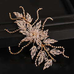 Bridal Rhinestone Headband with Pearls