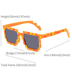 Mosaic Sunglasses Glasses - Stylish UV Protection Shades