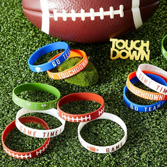 Rugby Silicone Sport Bracelet Waterproof Reusable Wear Resistance Wristband