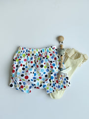 Baby Girls Floral Print Cotton Shorts