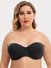 Strapless Underwire Molded Cup Non Slip Bra