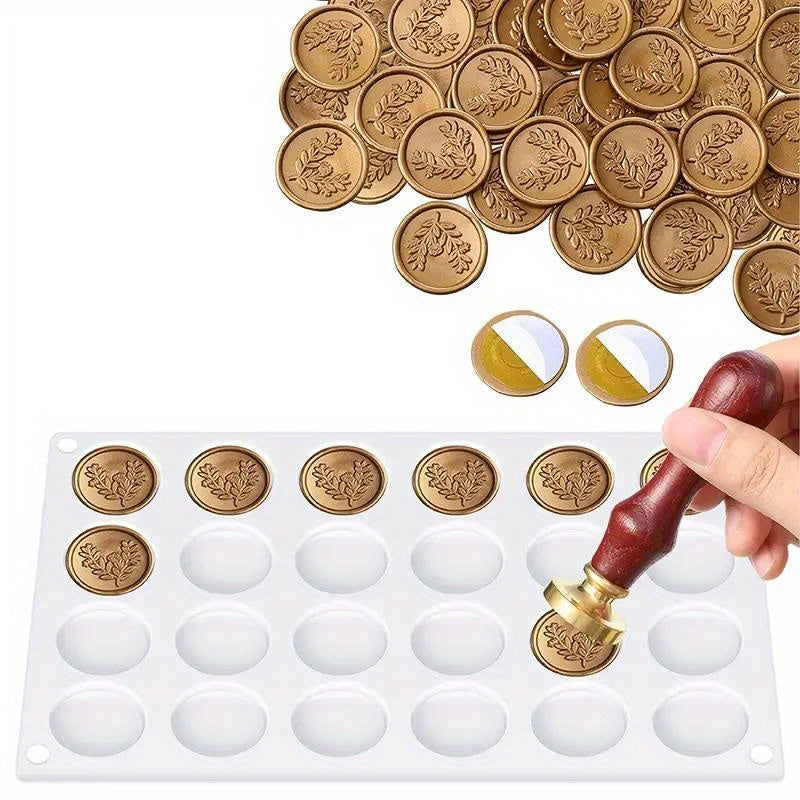 Sealing Wax Mat Stamp Wax Mat With 24 Cells Mold DIY Silicone Mould