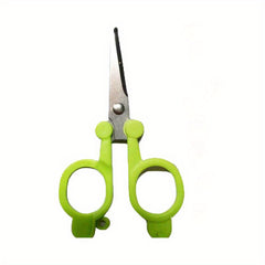 Compact Stainless Steel Folding Scissors for Travel and Outdoor Activities