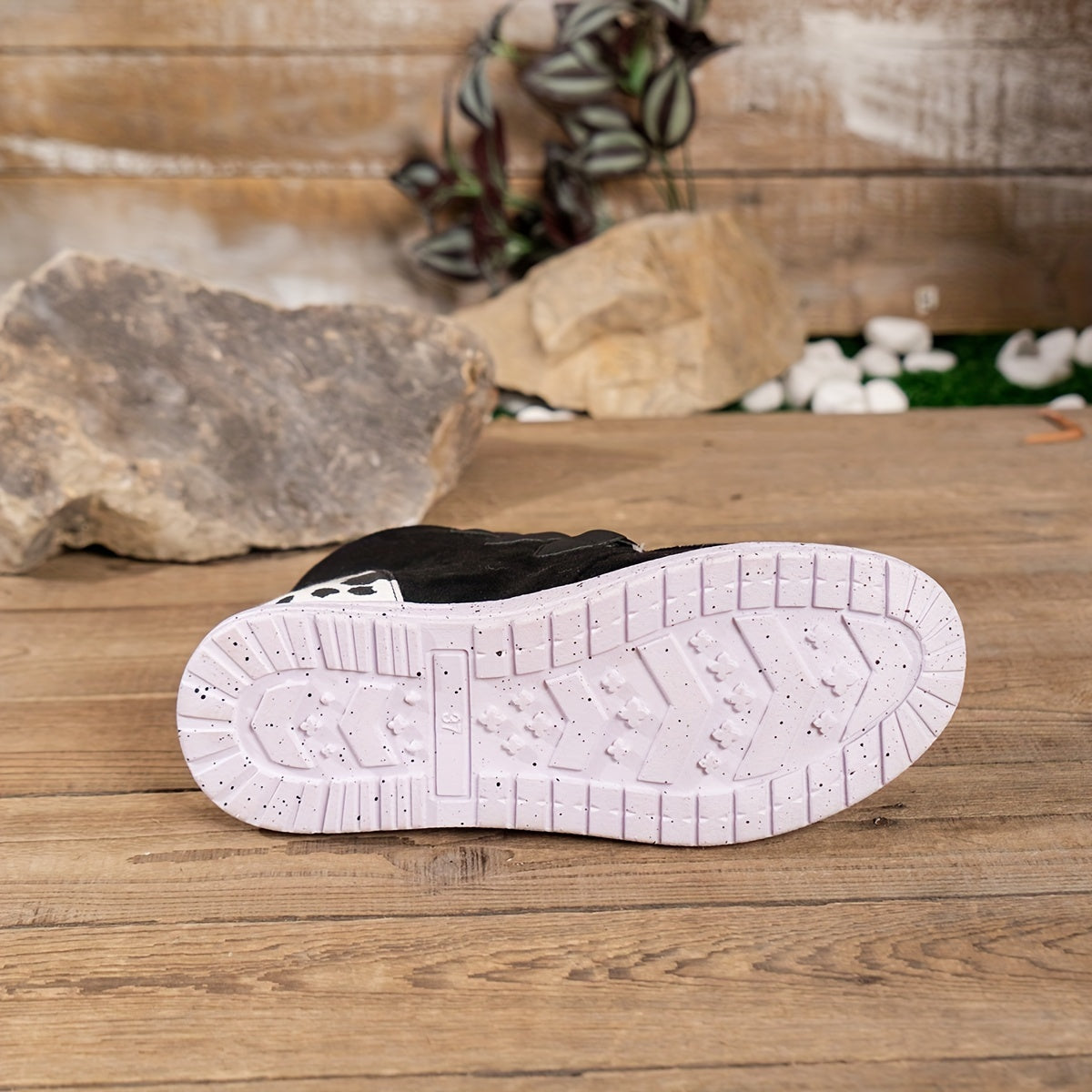 Dairy Cow Print Winter Fleece Lined Snow Boots - Warm & Anti-Slip