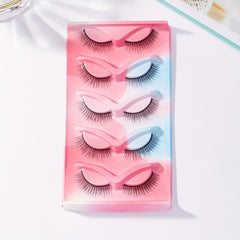 5 Pairs Natural Faux Mink Hair False Eyelashes 3D Lashes Extensions