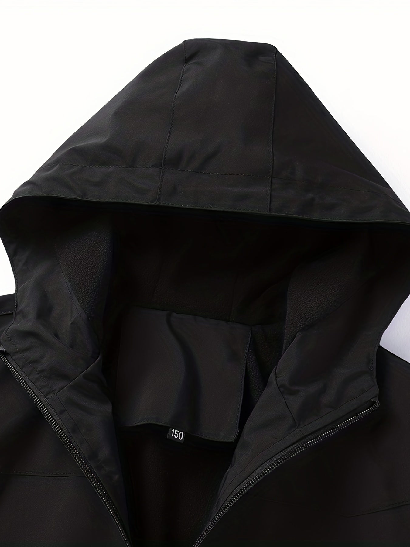Boys Hooded Jacket Top Zipper Windbreaker Clash Outdoor Warm Fleejsonse Coat