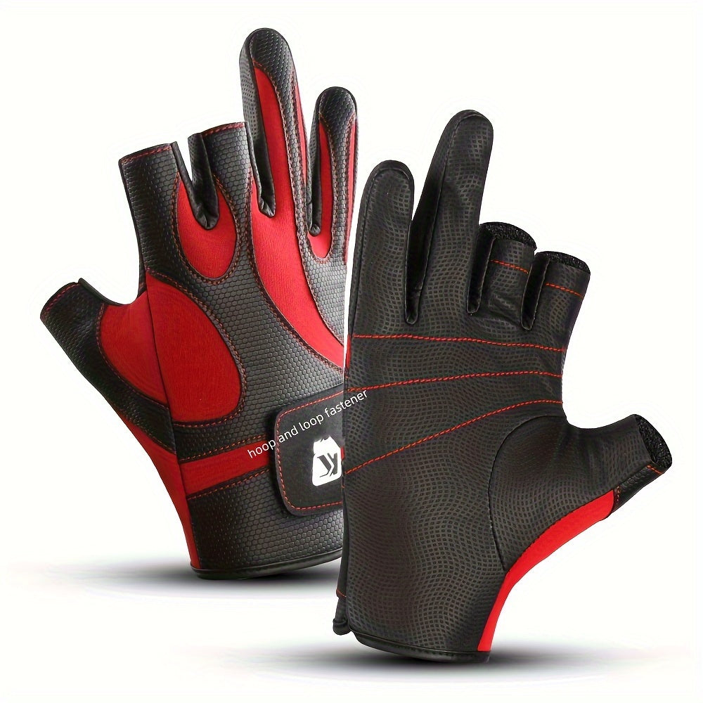 Anti Slip Half Finger Fishing Gloves