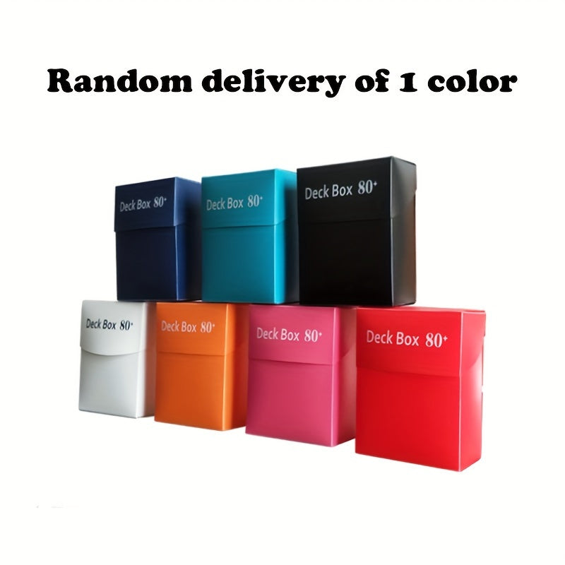 Game Card Box Holds 80 Cards Waterproof Mini Storage Box Random Color
