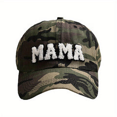 Leopard Camo MAMA Patch Baseball Cap Lightweight Dad Hat for Women