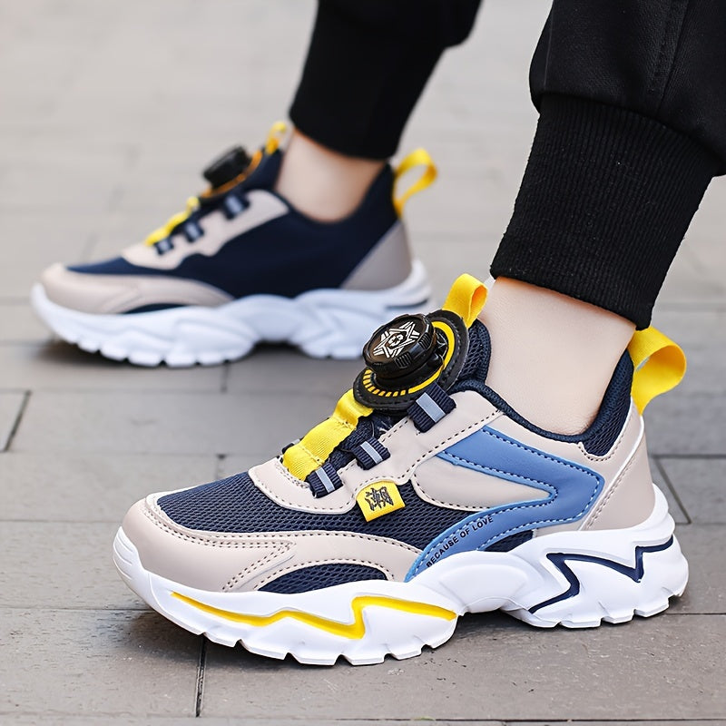 Unisex Kid's Chunky Shoes Soft Sole Sneakers For Outdoor Activities