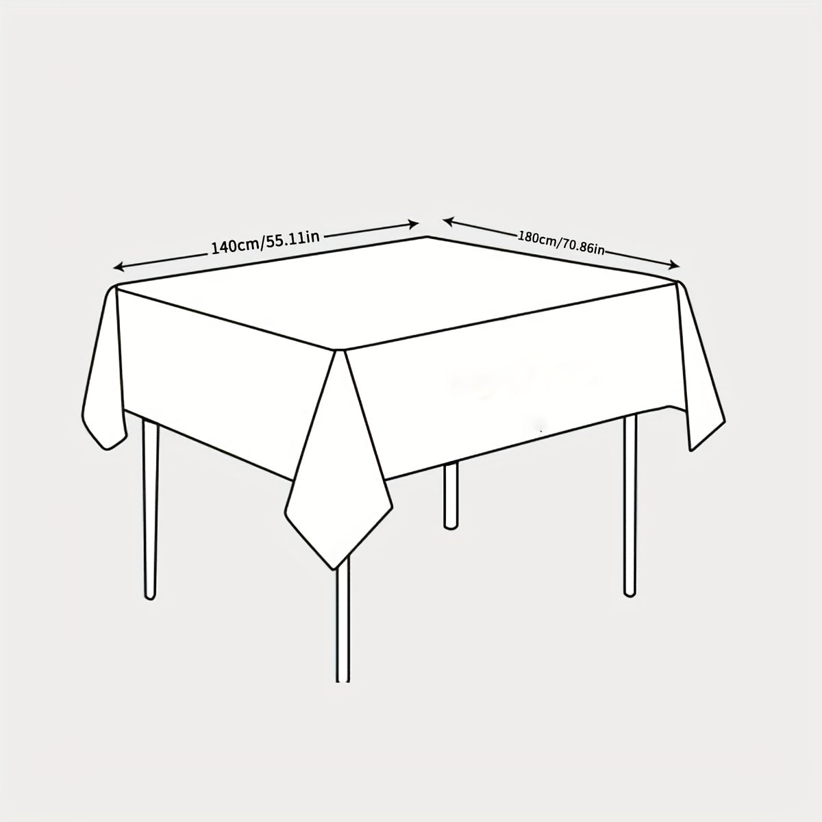 Waterproof Linen Tablecloth Rectangular Decorative Table Cover
