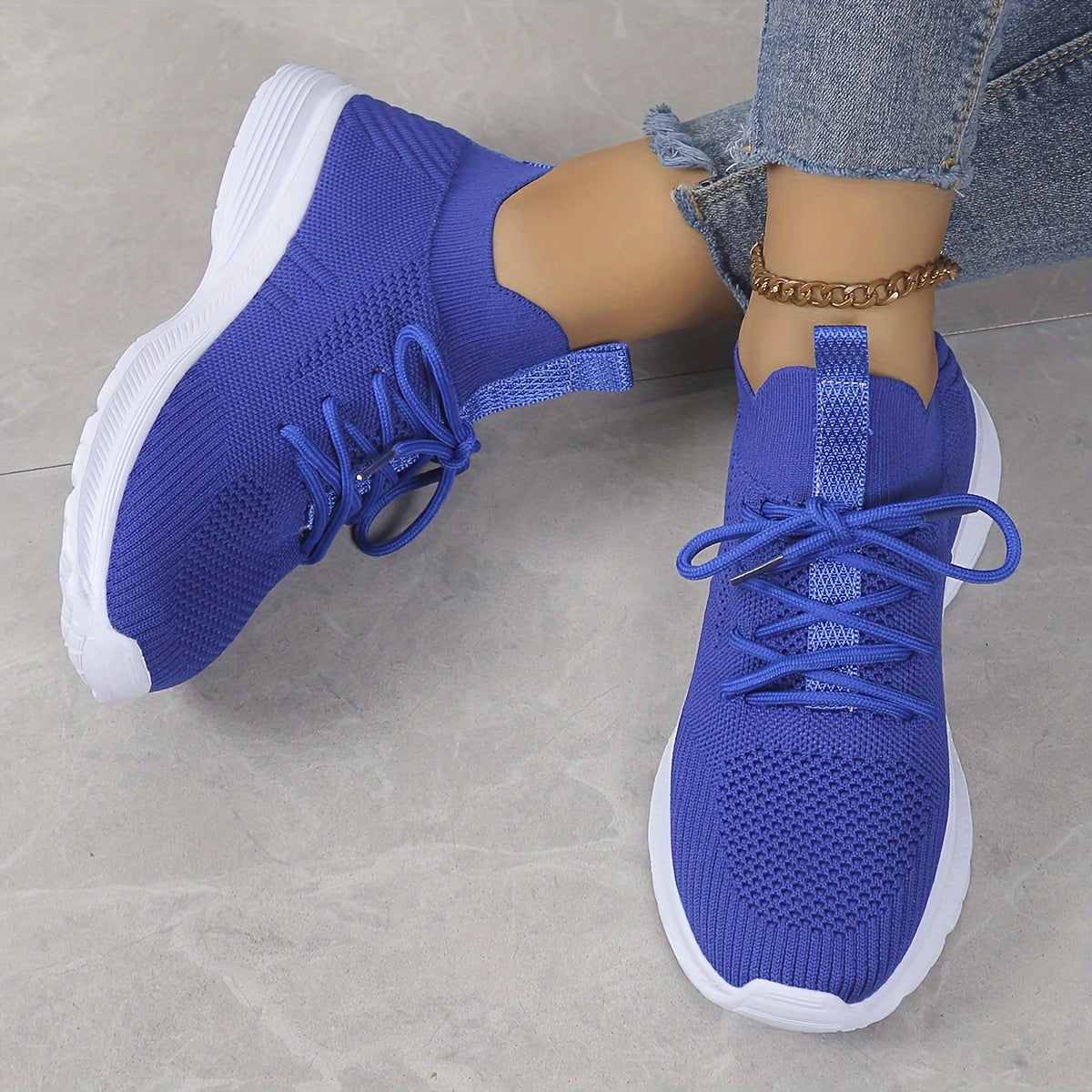 Women's Lace up Breathable Athletic Running Shoes Lightweight Sneakers