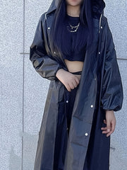 Reusable Rain Ponchos for Adults with Hood Waterproof Raincoats for Women