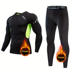 Men's Thick Fit Sport Set for Fall Winter Fitness