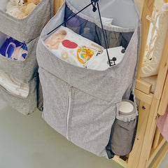 Diaper Organizer Crib Hanging Bag Crib Side Storage Hanging Diaper Caddy