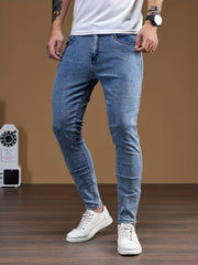 Men's Slim Fit Distressed Stretch Denim Jeans