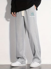 Pattern Joggers Men's Casual Loose Fit Drawstring Pants