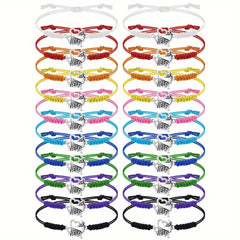 2pcs Cheerleader Charm Bracelet Adjustable For Cheer Team