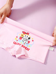4pcs Children's Underwear Set Cotton Cartoon Print Panties