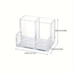 Minimalist Style Office Storage Box With Transparent Compartments