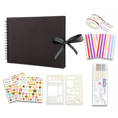 Bow Ribbon A5 Photo Album 30 Pages DIY Scrapbook Photo Organiser