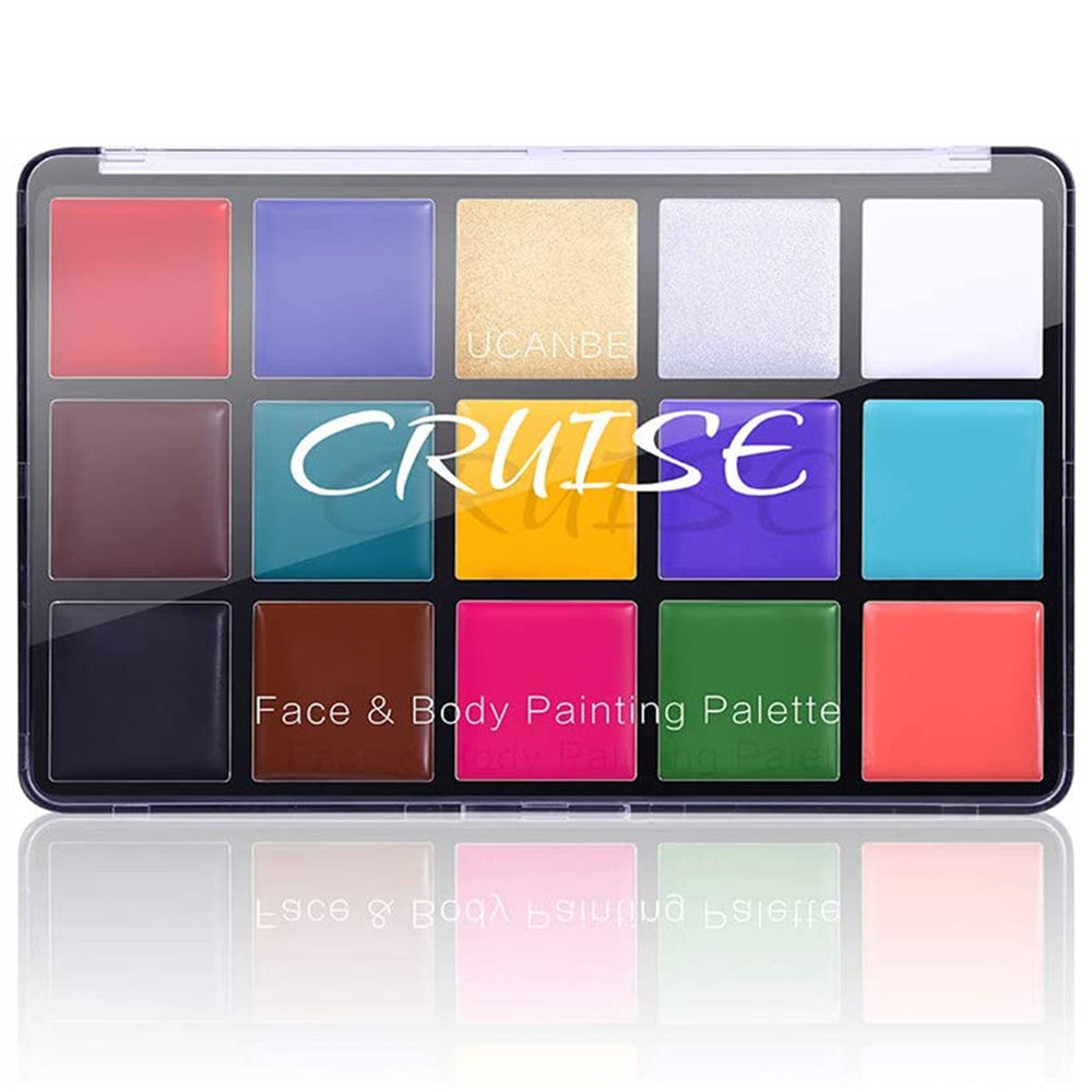 Ucanbe CRUISE Face Body Painting Palette 15 Shades