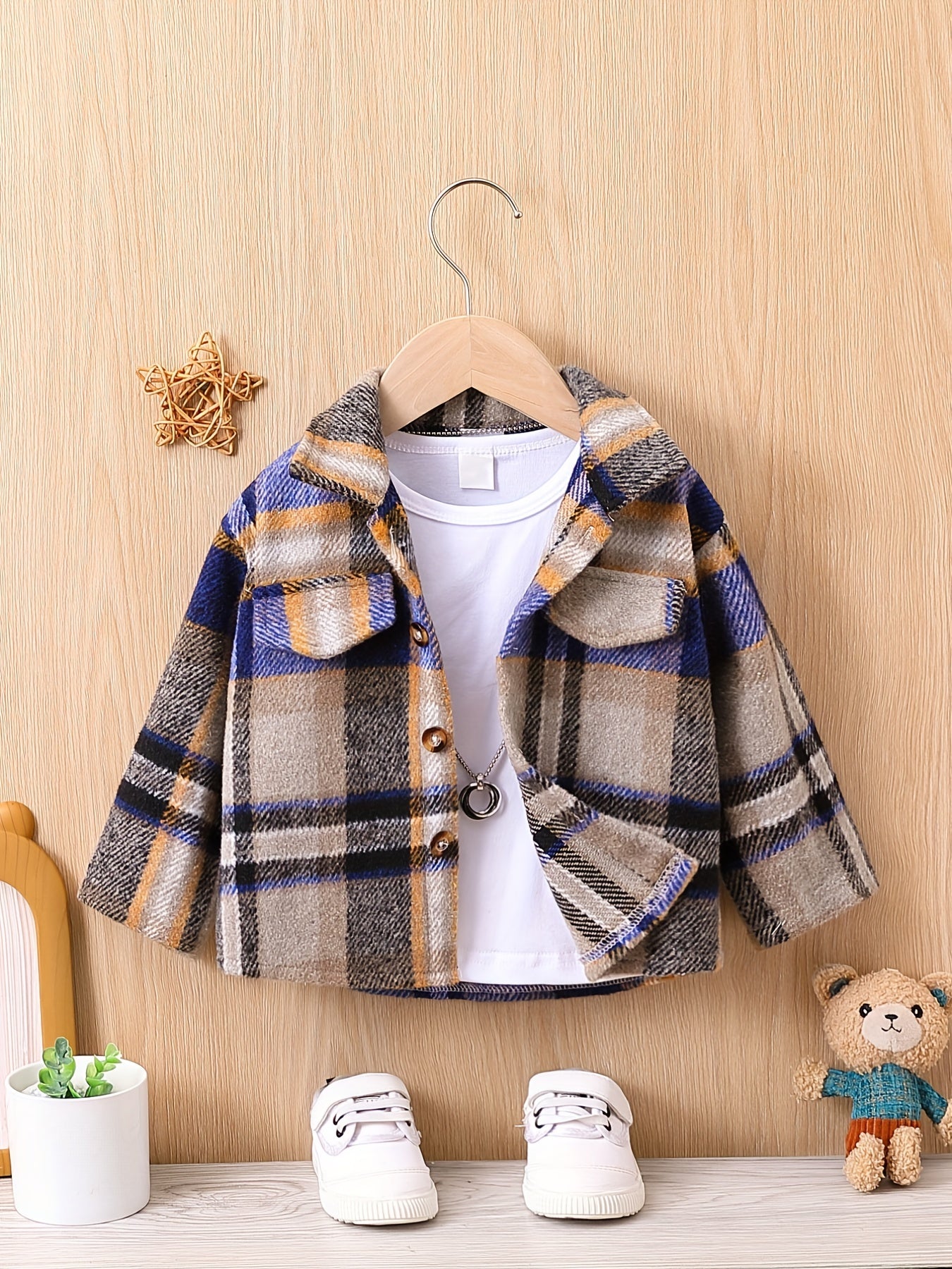 Plaid Button Down Shirt for Baby Boys