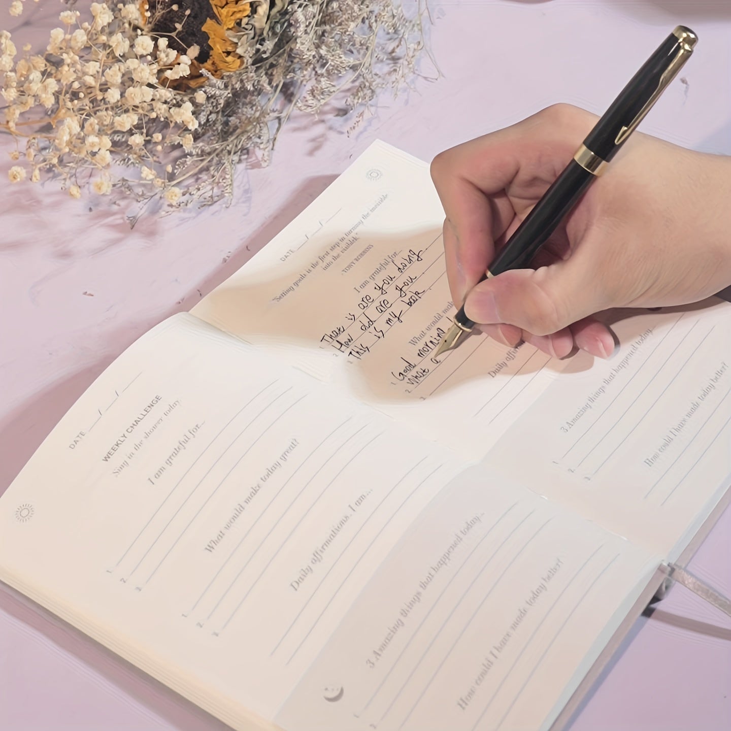 A5 Thickened Notebook English Version Planner Daily Journal