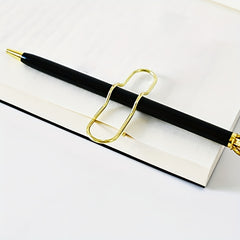 10pcs Metal Pen Clips Notebook Accessories Paper Clip Easy Carry Pen Holder
