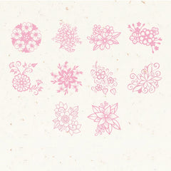 10pcs Lace Collection Journal Decorative Collage Hollow Paper Stickers Pack