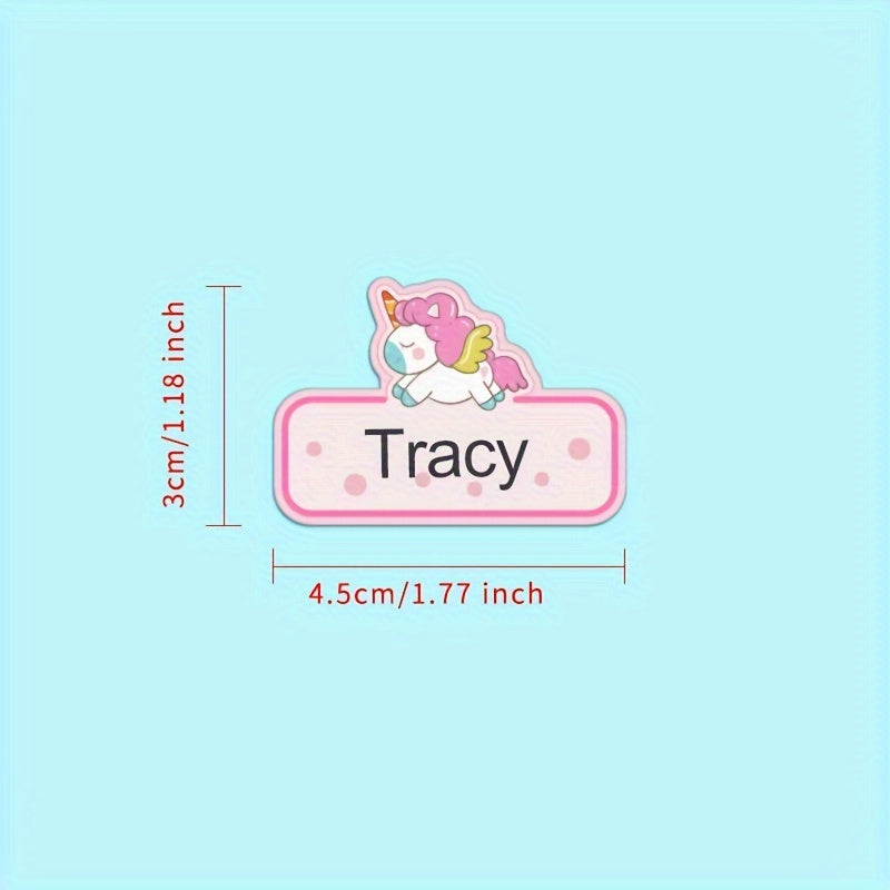Custom Waterproof Iron-On Name Labels - Set of 48pcs