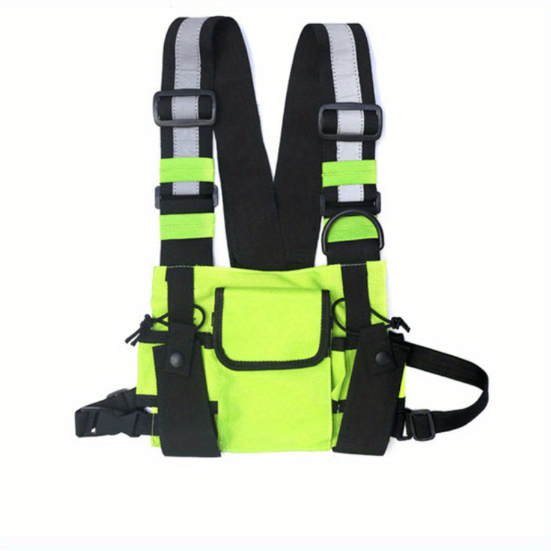 Men's Tactical Chest Bag Reflective Running Waist Bag