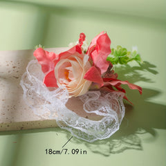 Pastoral Style Flower Wristband Lace Strap Women's Decoration