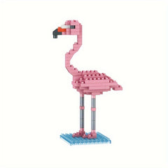 Animal Building Block Set: Whales, Dolphins, Penguins, Flamingos, Owls, Pandas