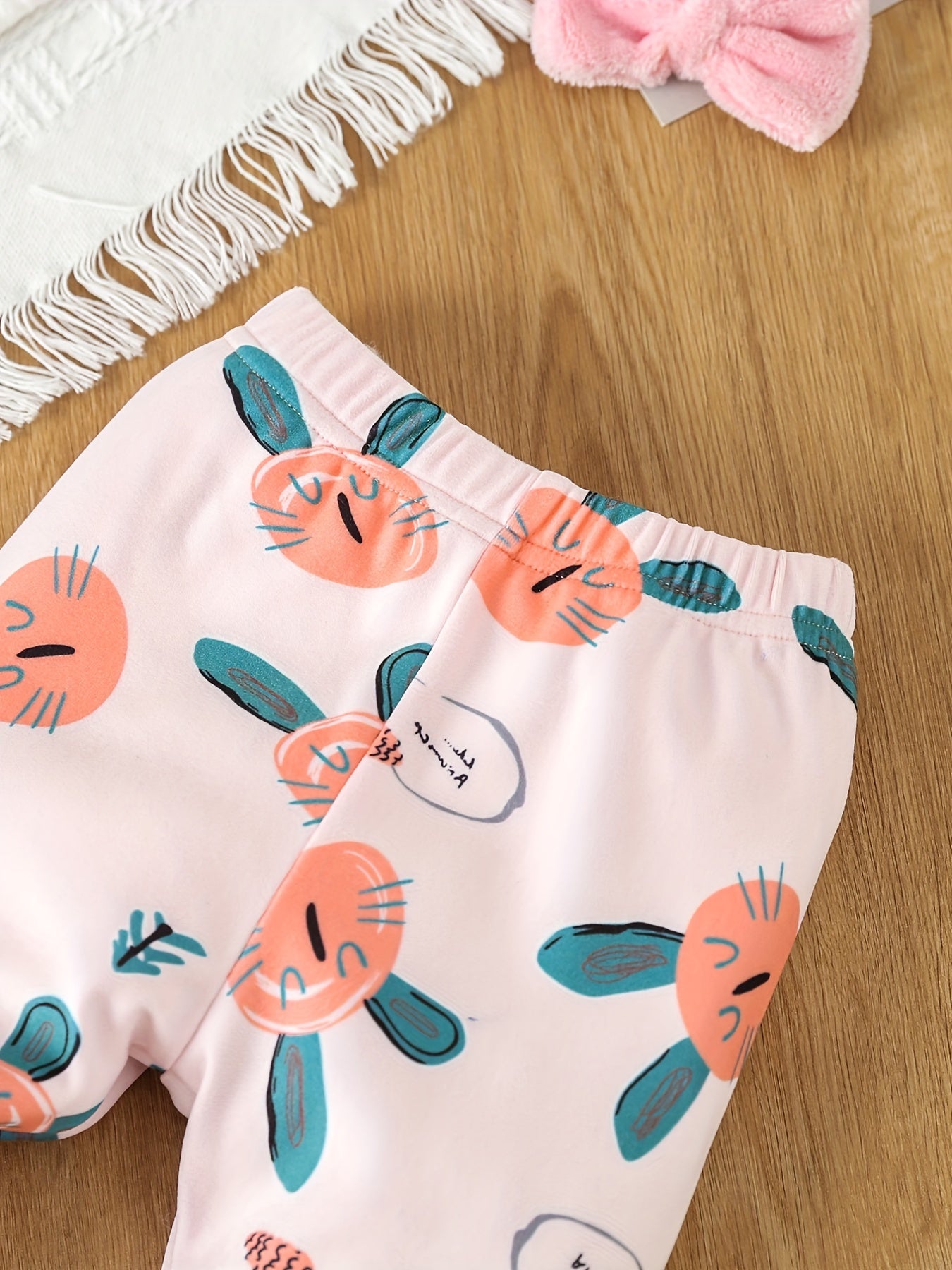 Baby Girl Cartoon Graphic Pajama Set