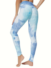 Tie Dye High Stretch Sports Leggings High Waist Yoga Running Pants