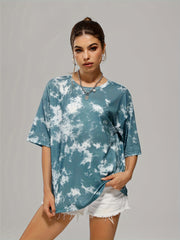 Gray Dry Sports T-shirt Crew Neck Short Sleeve Tee Women's Top