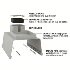 Silicone Cup Holder Coasters for Water Bottle, Spill-proof Drink Storage Tray